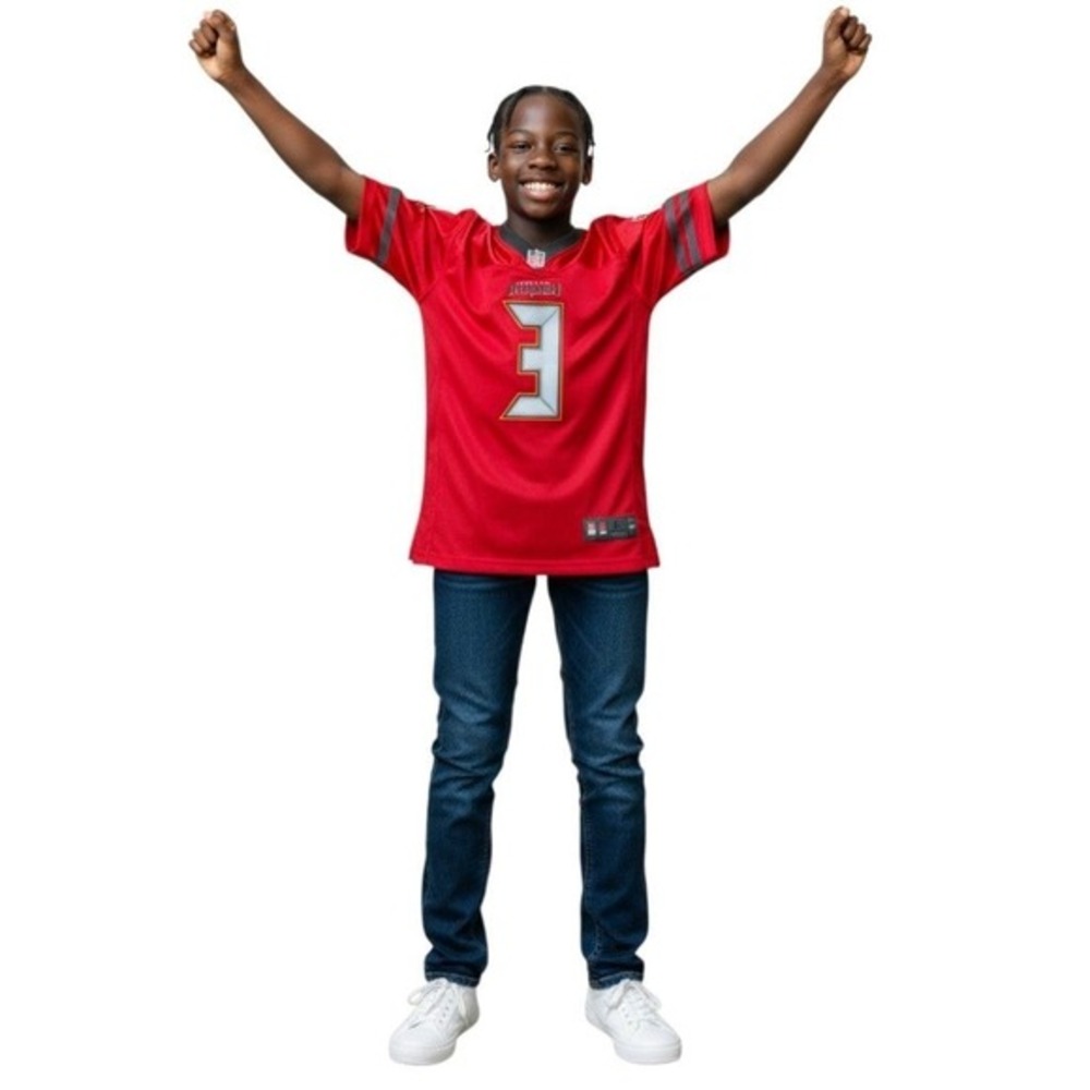 NFL Tampa Bay Buccaneers Jameis Winston #3 Youth‎ XL Boys Jersey Red Mesh